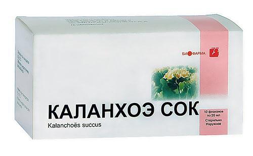 Le jus de Kalanchoe est vendu à la pharmacie