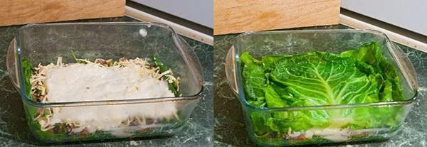 apilar ingredientes en capas