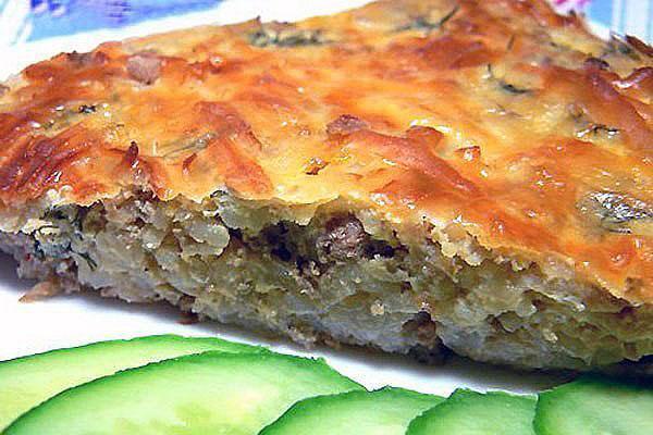 pastel de col con carne