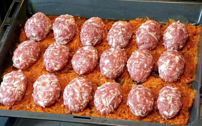 cuire des rouleaux de chou au four