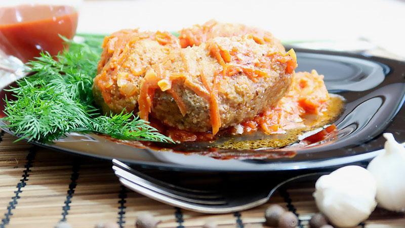 recette de rouleaux de chou paresseux au four avec du poulet