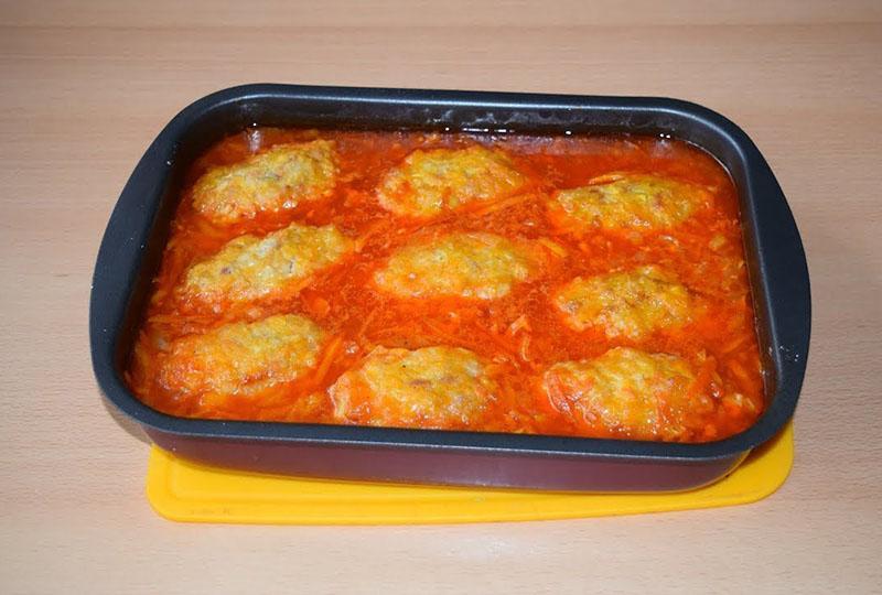 recette de rouleaux de chou paresseux au four