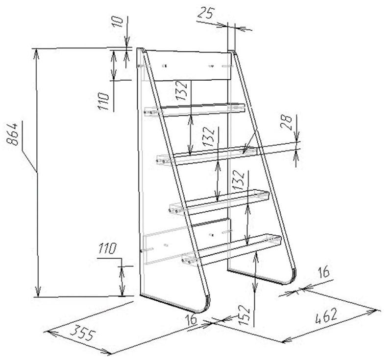 dibujo de escalera