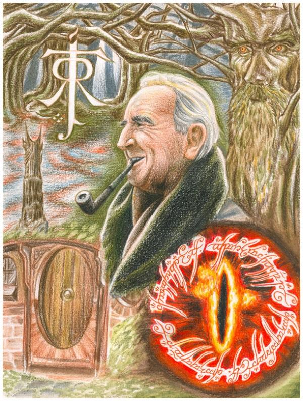 JRR Tolkien Tribute Collage von Norloth