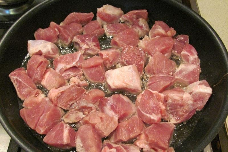 freír la carne