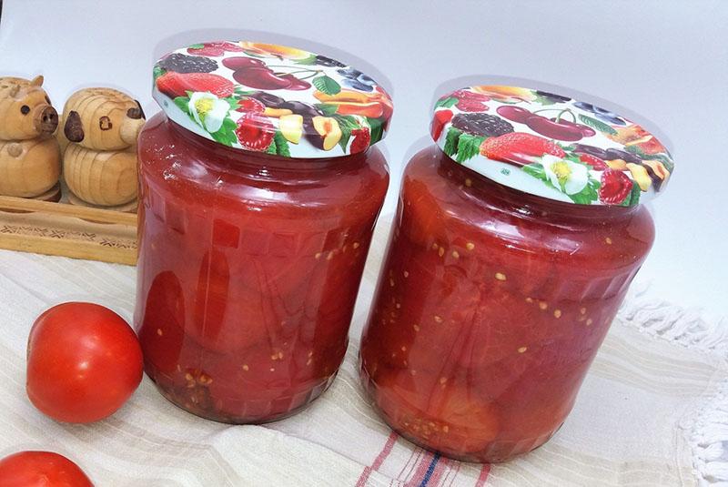 tomates entières avec concentré de tomates