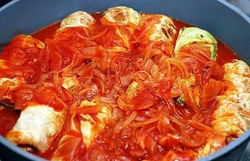 ragoût de choux en sauce