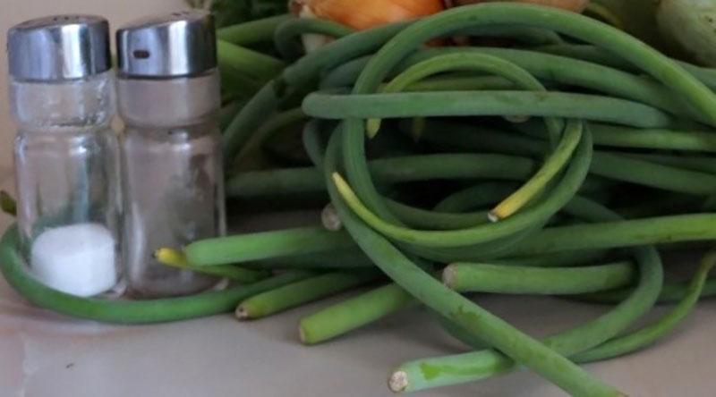 preparar flechas de ajo