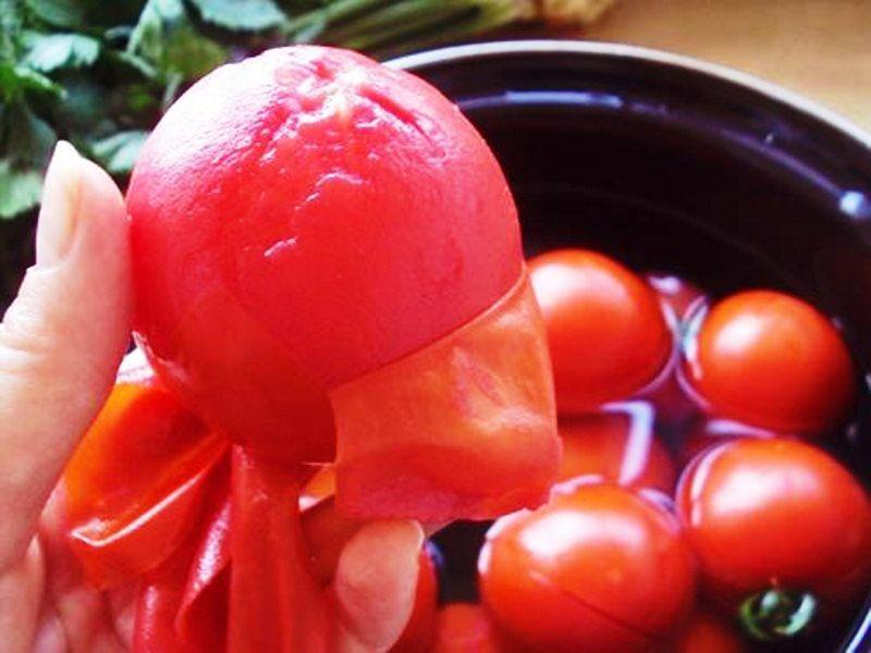 pelar los tomates
