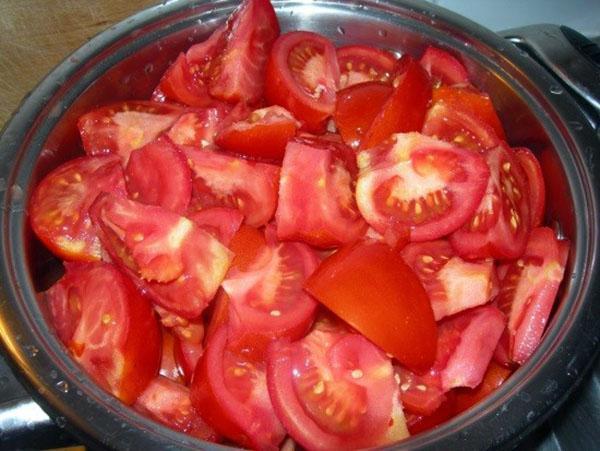 picar los tomates