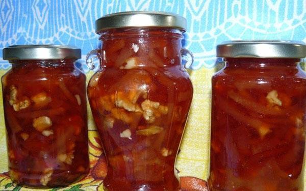 confiture de coing au citron et noix