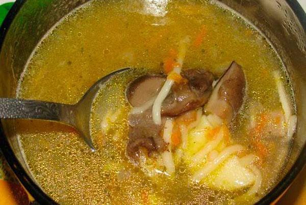 la soupe aux champignons surgelée est prête