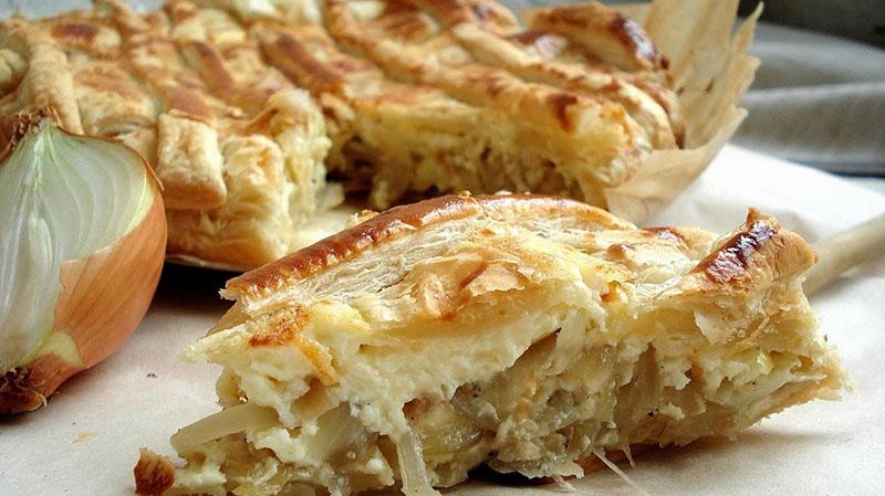 pastel de cebolla alemana