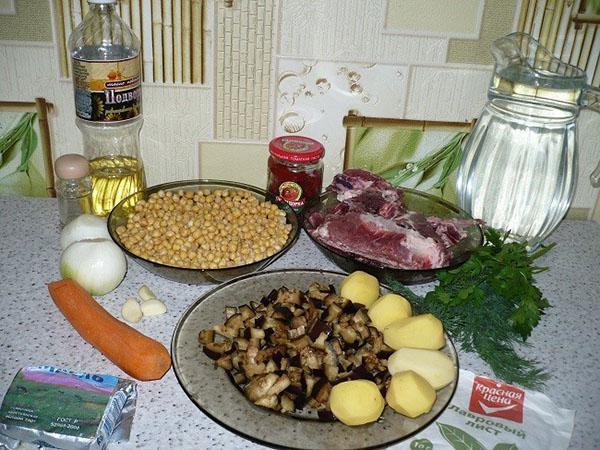 ingredientes para sopa