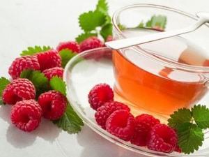té de frambuesa