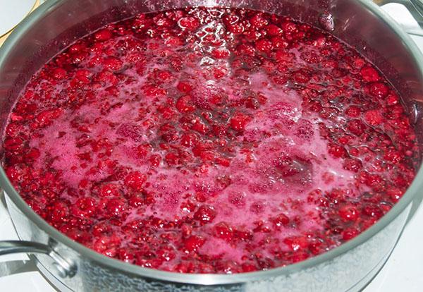 boisson à la confiture de framboise