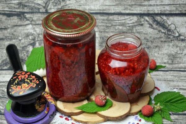 confiture de framboise entière