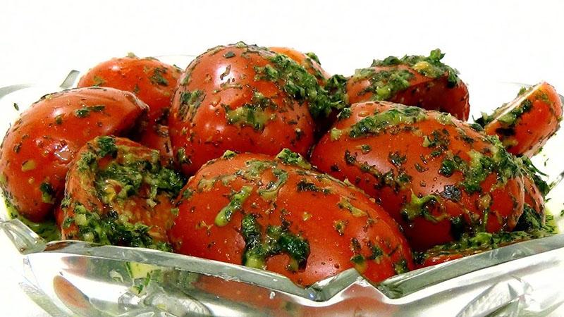 Tomates al estilo coreano ligeramente salados