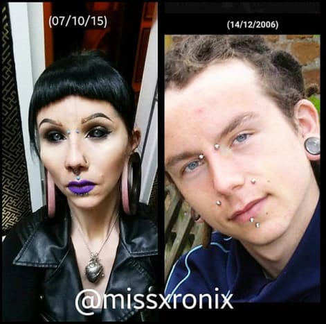 Das Bild über @missxronixBlades hat einen langen Weg zurückgelegt, wie auf diesem Foto gezeigt. Sie wünscht sich nur, dass ihre Freunde zu Hause dasselbe fühlen und ihre Entscheidungen und ihren Lebensstil unterstützen.