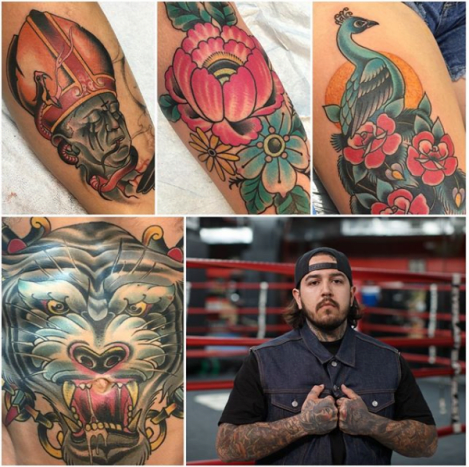 Medellin ist ein Reno-Tätowierer, der sich einen Platz in der Staffel verdient hat, nachdem er seine Episode bei Ink Master: Angels gewonnen hat.