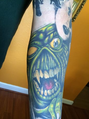Eddie Coverup Tattoo von Corey Reed.