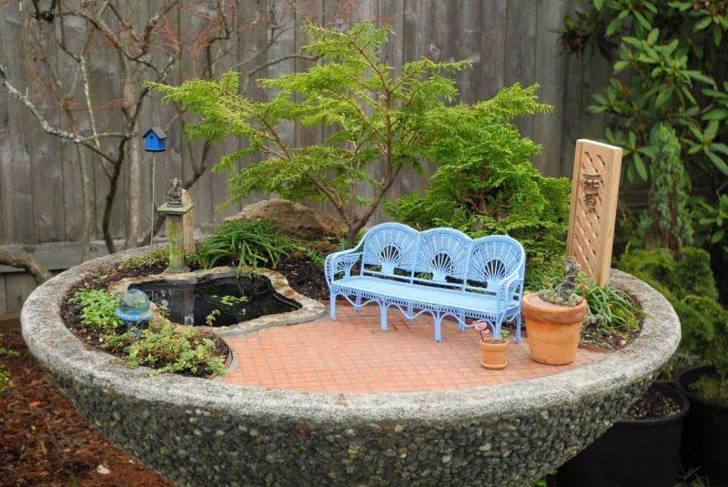 éléments décoratifs pour mini jardin