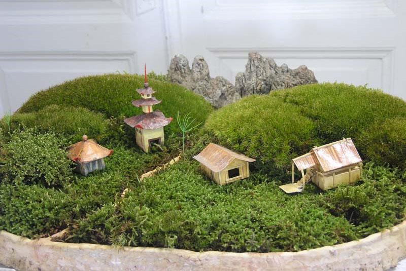 mini jardín en estilo japonés