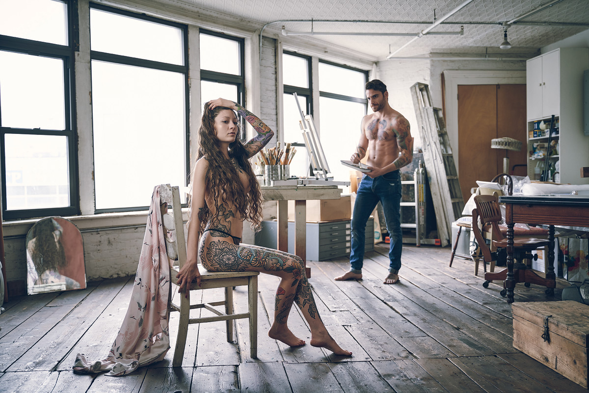 Foto von Peter Roessler, Models Bri Wyble und Trevor Dutch