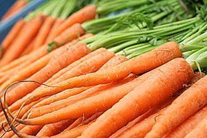 Carottes juteuses remplies de vitamines