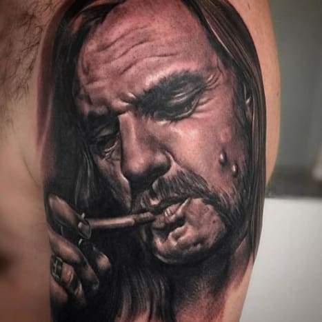 الأسود والرمادي الوشم الفنانين Instagram-Manu-Badet-lemmy-motorhead-578x578