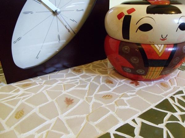 Mosaïque sur le comptoir