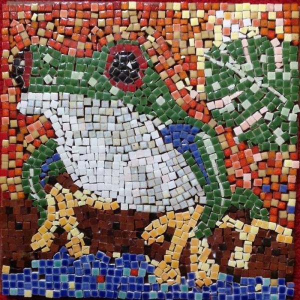 Mosaïque de grenouille