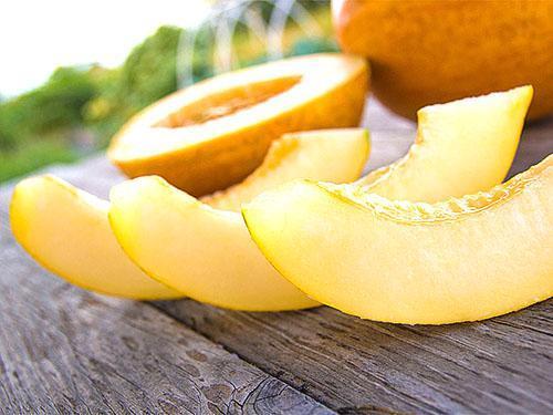 Tranches de melon sucré parfumé