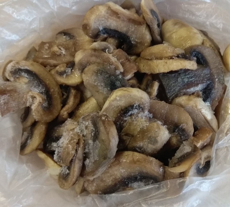 champiñones fritos congelados