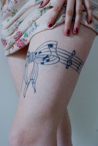 Hudební tetování, díky kterým budete chtít vstát nebo sestoupit