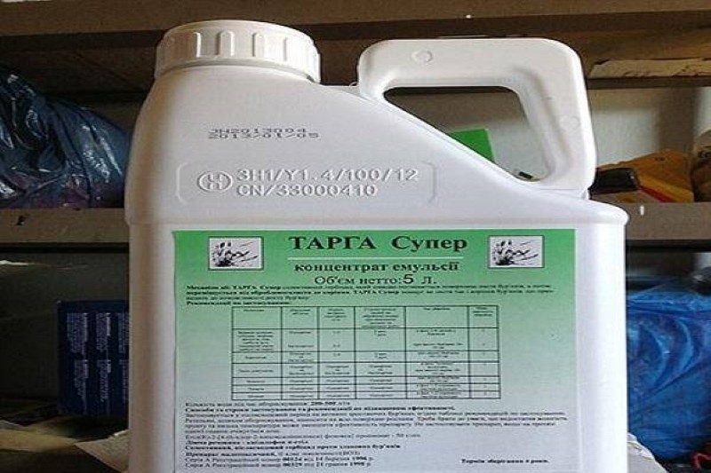 composition et action du super herbicide Targa