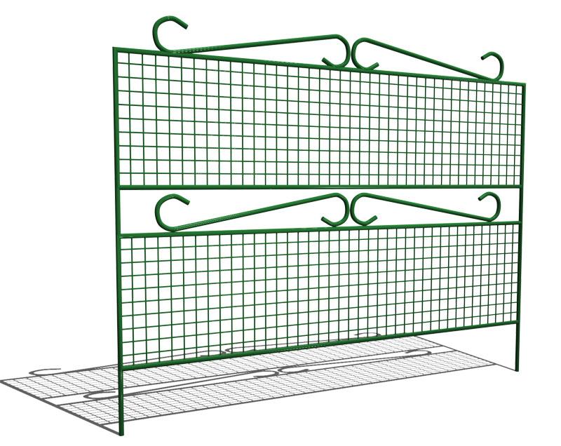 sélection de la taille du treillis de jardin