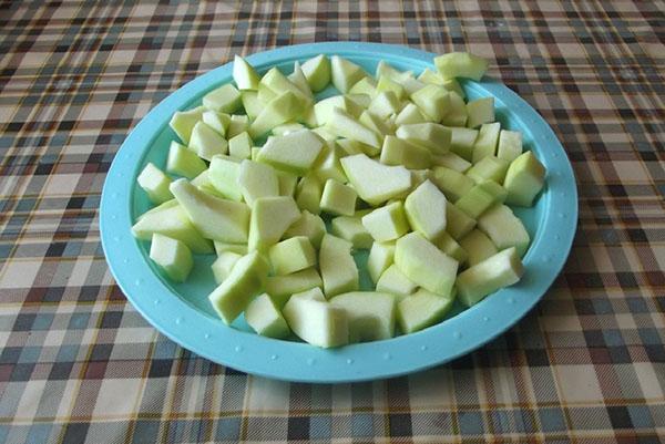 preparación de calabacín