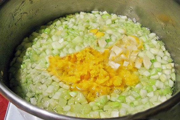 ajouter de l'orange à la confiture