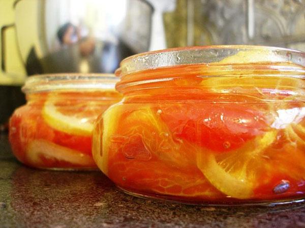 confiture de tomates au citron