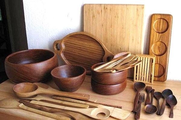 utensilios de cocina de madera