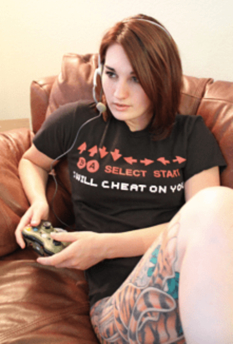 dívčí nošení náhlavní soupravy-hraní-video-her