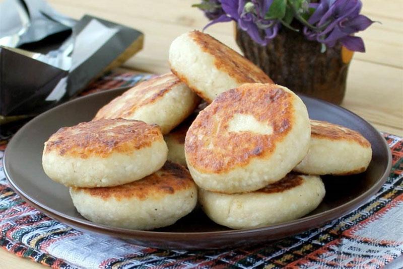 pasteles de queso salados con avena