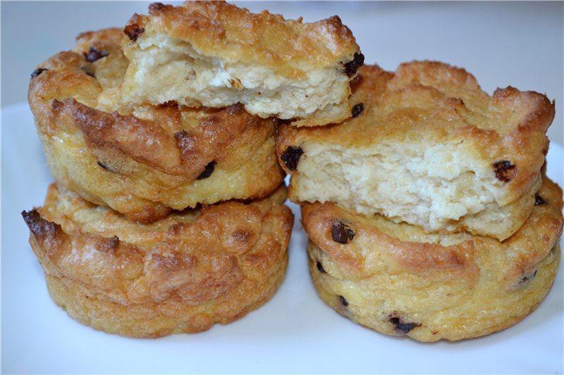 tiernos panqueques de requesón con avena en el horno