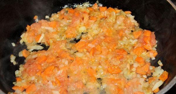 guiso de zanahorias con cebolla