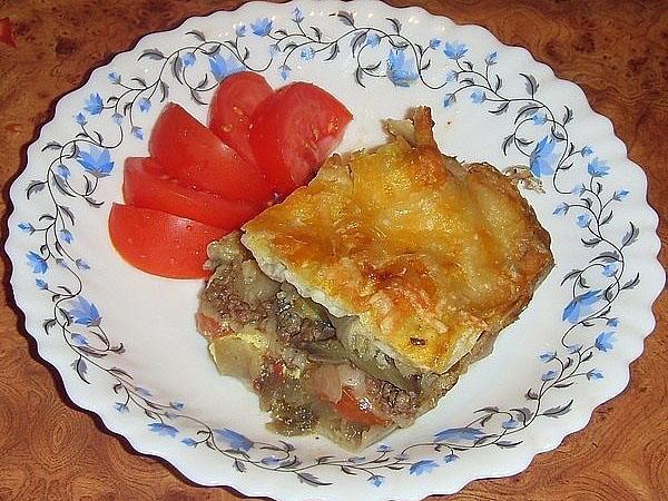 cazuela de verduras con carne picada