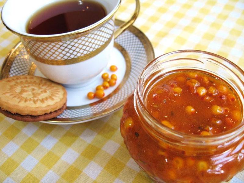 espino amarillo para las recetas de mermelada de invierno