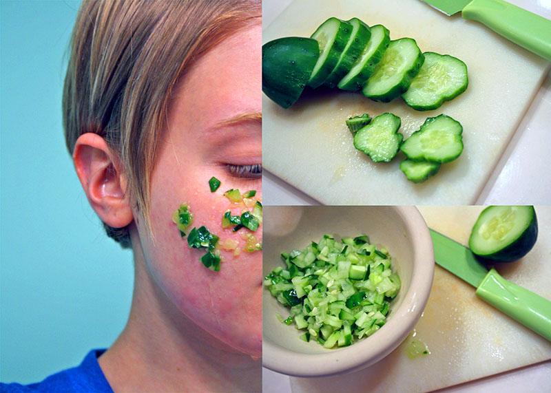 masque facial au concombre à la maison