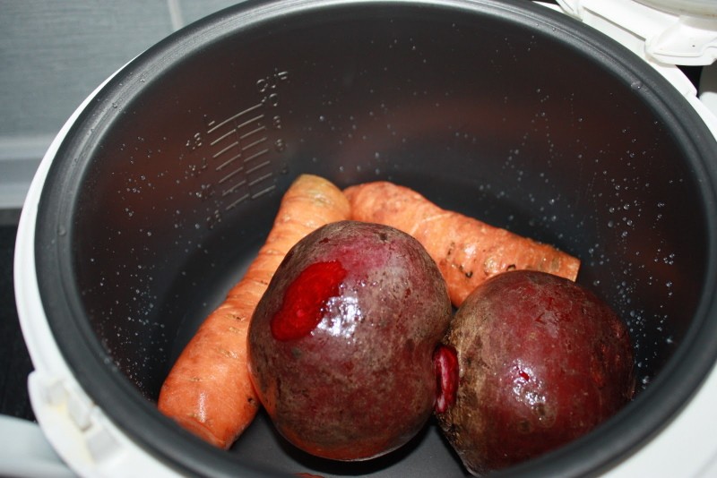 cuánto cocinar remolacha en una olla de cocción lenta