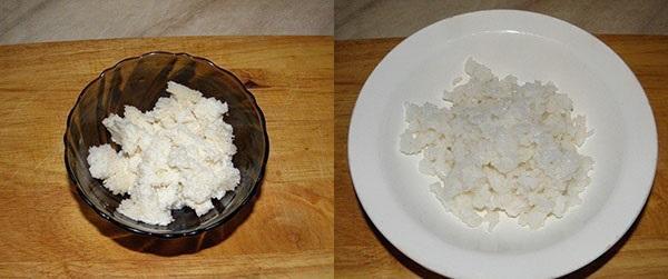 remojar el pan y hervir el arroz